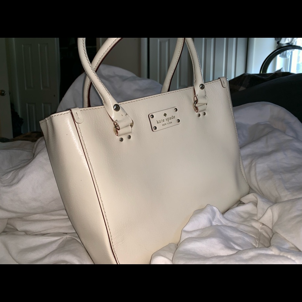Kate Spade cream Wellesley Martine tote bag